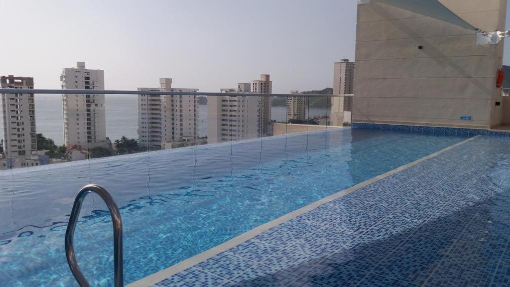 Beautiful sea view swimming pool&Jacuzzis Apartment Santa Marta  Exterior foto